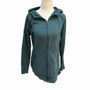 𝅺L.L. Bean Blue Cotton Blend Lightweight Hoodie Size XS